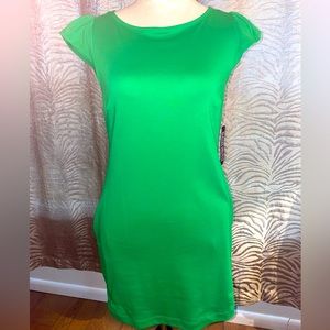 Puff-Sleeve Button-Back
(NWT
Shift Dress - City Knits